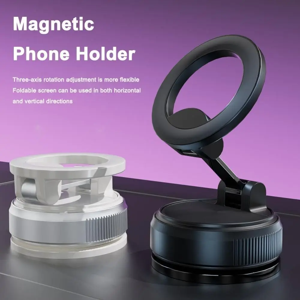 Складной вакуумный магнитный держатель для телефона 360° ° Вращающееся автомобильное крепление для телефона без помощи рук, регулируемая сильная присоска, подставка для мобильного телефона 
Складной вакуумный магнитный держатель для телефона 360° ° Вращающееся автомобильное крепление для телефона без помощи рук, регулируемая сильная присоска, подставка для мобильного телефона