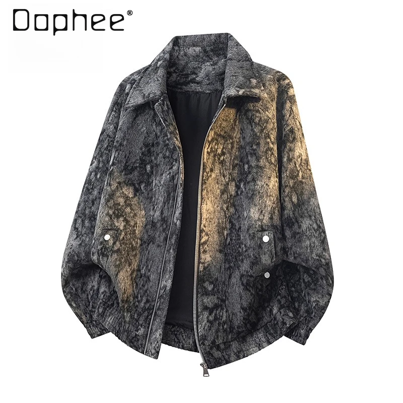 2025 Autumn Winter New Hot Sale Gray Tie-Dye Lapel Loose Jacket American Retro Men's Warm Versatile Brown Jacket
2025 Autumn Winter New Hot Sale Gray Tie-Dye Lapel Loose Jacket American Retro Men's Warm Versatile Brown Jacket