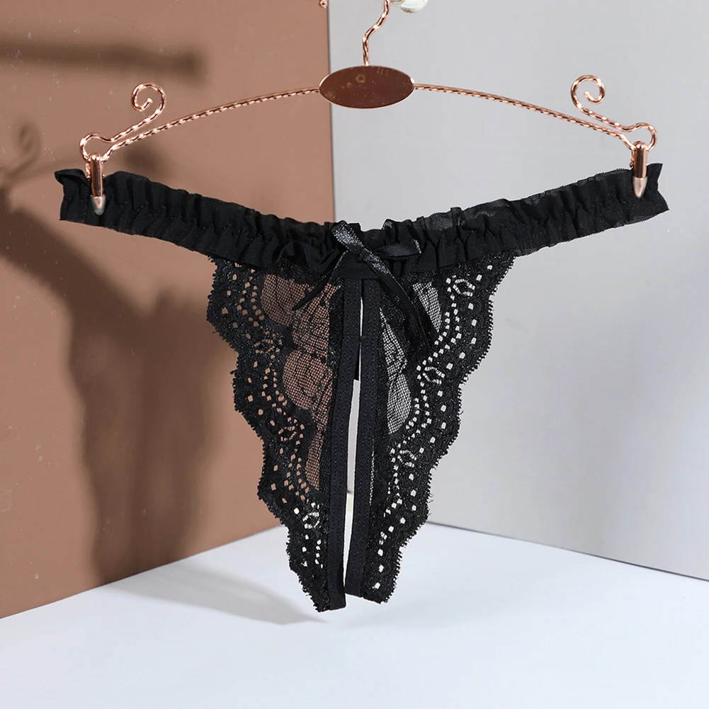 Sexy Women Crotchless G-string Lace Transparent Panties Low Rise Hight Cut Bikini Briefs Solid Ultra-thin Thong Erotic Lingerie
Sexy Women Crotchless G-string Lace Transparent Panties Low Rise Hight Cut Bikini Briefs Solid Ultra-thin Thong Erotic Lingerie