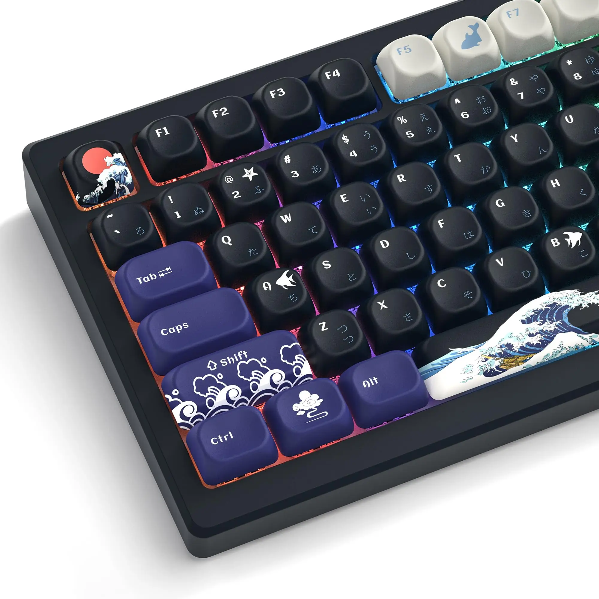 134 Keys MOA Profile Black Coral Sea PBT Keycaps Customs Dye Sub Key caps for 61/87/104 Cherry MX Gaming Mechanical Keyboard
134 Keys MOA Profile Black Coral Sea PBT Keycaps Customs Dye Sub Key caps for 61/87/104 Cherry MX Gaming Mechanical Keyboard