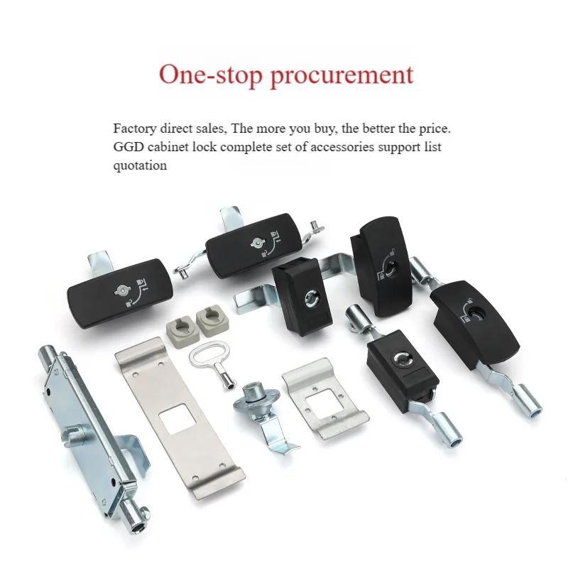 Popular GGD-1-2 Industrial Distribution Cabinet Door Lock Set Iron Cabinet 3-Point Connecting Rod Lock Power Latch Panel Lock
Popular GGD-1-2 Industrial Distribution Cabinet Door Lock Set Iron Cabinet 3-Point Connecting Rod Lock Power Latch Panel Lock