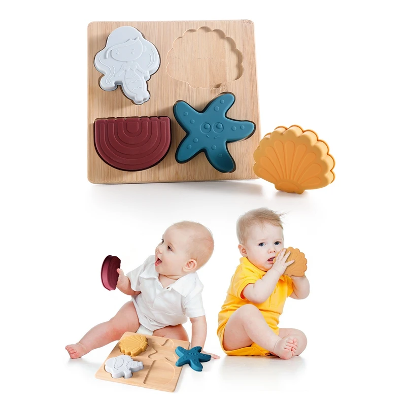 Montessori Puzzle Wooden Silicone Toy Star Shape Matching Toy Puzzle Color Cognitive Toys Building Blocks Baby Educational Toys
Montessori Puzzle Wooden Silicone Toy Star Shape Matching Toy Puzzle Color Cognitive Toys Building Blocks Baby Educational Toys