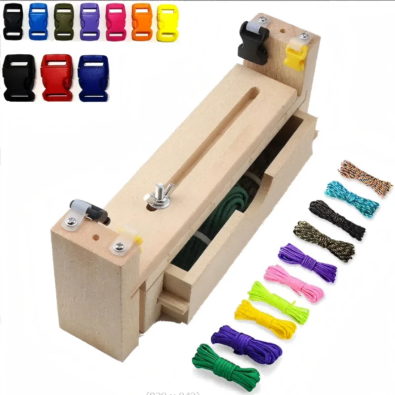 Upgraded Model Paracord Bracelet Pull-out Wooden Frame Knitting Tool DIY Hand Rope Necklace Knitting Fixed Auxiliary God Tool
Upgraded Model Paracord Bracelet Pull-out Wooden Frame Knitting Tool DIY Hand Rope Necklace Knitting Fixed Auxiliary God Tool