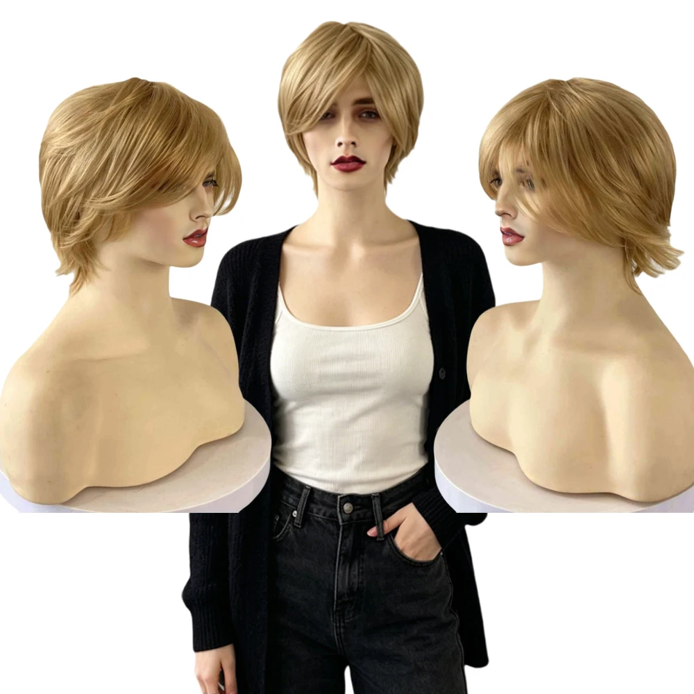 Light Blonde Men's Wig Short Straight Hair Japanese Style Youthful Look Natural Fluffy Daily Full Head Wig Unisex/For Men Women
Light Blonde Men's Wig Short Straight Hair Japanese Style Youthful Look Natural Fluffy Daily Full Head Wig Unisex/For Men Women