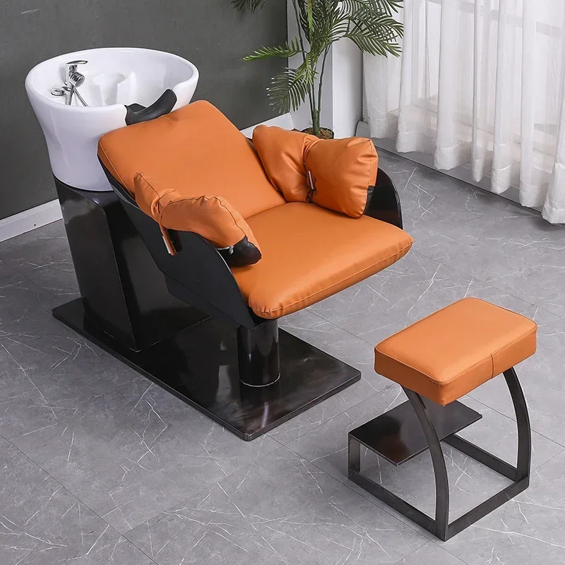 New Internet celebrity barber shop shampoo bed barber shop ceramic deep basin stainless steel flushing bed barber shop hair salo
New Internet celebrity barber shop shampoo bed barber shop ceramic deep basin stainless steel flushing bed barber shop hair salo