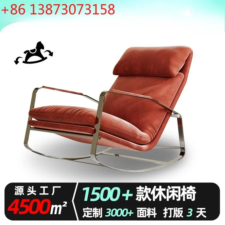 Stainless steel casual armrest small apartment sofa chair, reclining sofa rocking chair single chair
Stainless steel casual armrest small apartment sofa chair, reclining sofa rocking chair single chair