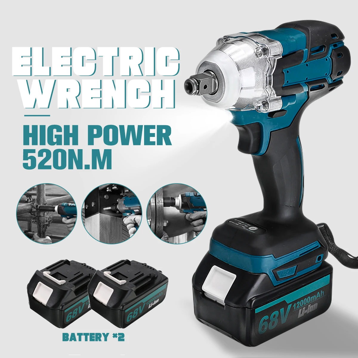 3 in 1 Brushless Electric Drill Cordless Screwdriver 1/2 inch Impact Drill Tools Rechargeable for Makita 18V Battery
3 in 1 Brushless Electric Drill Cordless Screwdriver 1/2 inch Impact Drill Tools Rechargeable for Makita 18V Battery