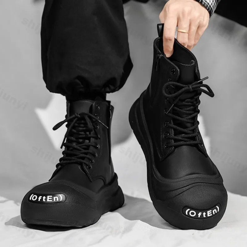 2025 Autumn Concise High Top Thick Soled Casual Short Boots for Men Fashioon Versatile Comfortable Anti Slip Chunky Single Boots
2025 Autumn Concise High Top Thick Soled Casual Short Boots for Men Fashioon Versatile Comfortable Anti Slip Chunky Single Boots