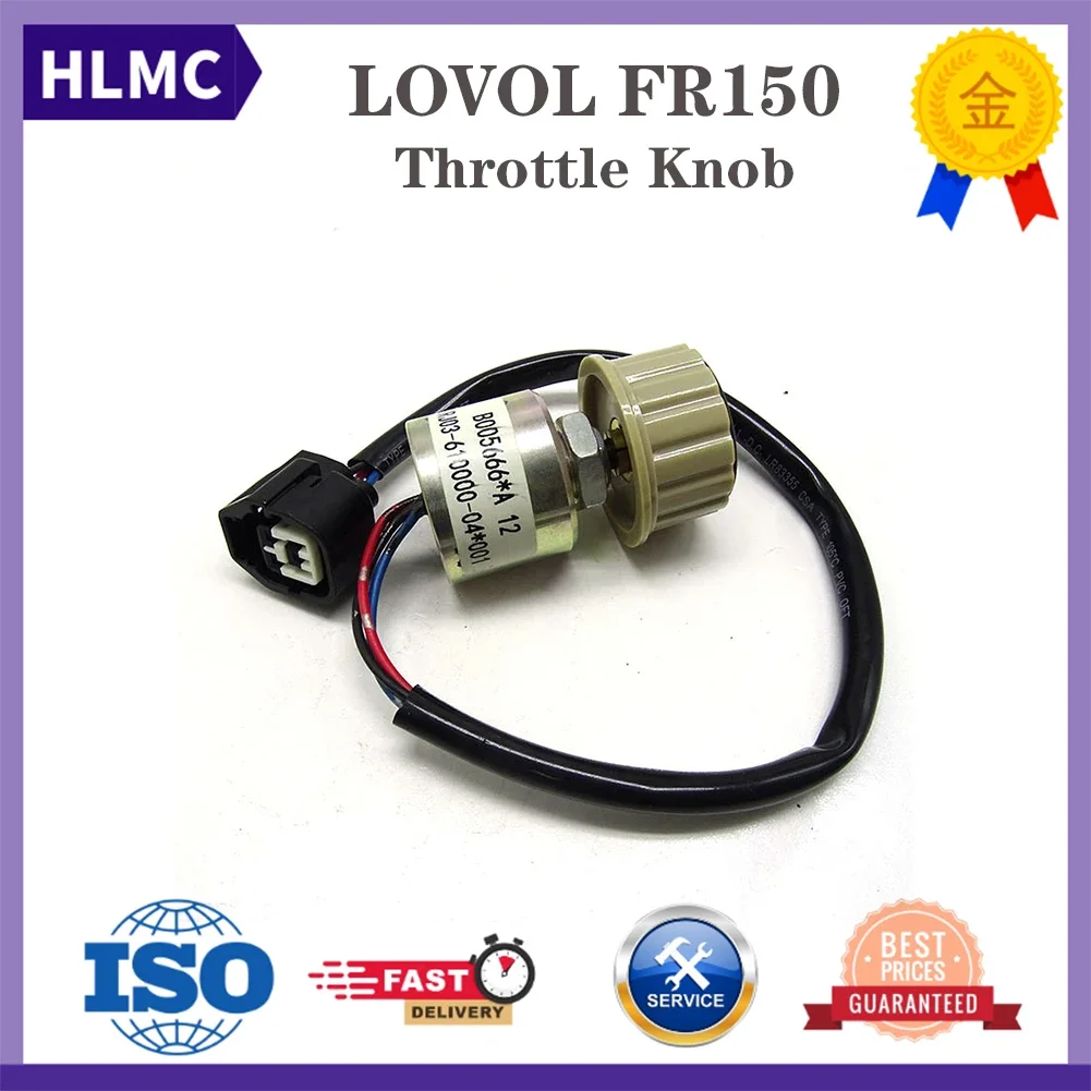 Construction Machinery Parts Excavator Throttle Knob Ignition Switch FR150 FR170 FR230 Fuel Dial Excavator Throttle Knob
Construction Machinery Parts Excavator Throttle Knob Ignition Switch FR150 FR170 FR230 Fuel Dial Excavator Throttle Knob