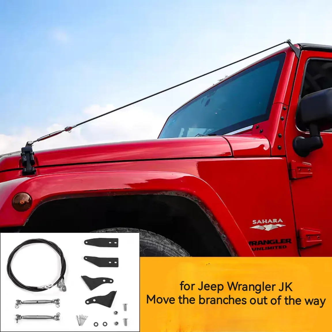 KQX Separate The Blocking Branches Line Not Block Off-Road View for Jeep Wrangler JK JL 2007+ L2004
KQX Separate The Blocking Branches Line Not Block Off-Road View for Jeep Wrangler JK JL 2007+ L2004