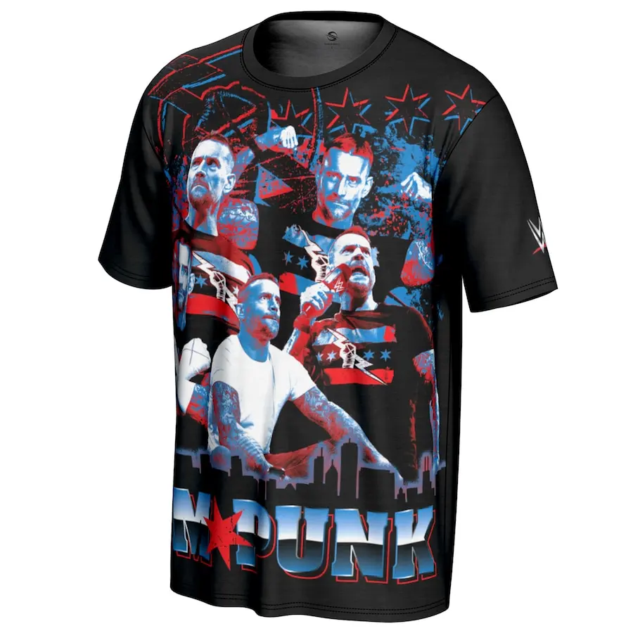 Men's Prosphere Black Cm Punk Sublimated T-Shirt Classic Fashion Trend Hip Hop Loose Comfort Suitable For Outdoor Activities
Men's Prosphere Black Cm Punk Sublimated T-Shirt Classic Fashion Trend Hip Hop Loose Comfort Suitable For Outdoor Activities