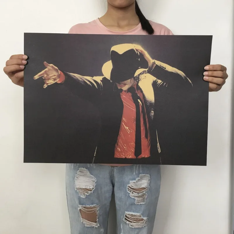 2PCS Hot Pop Rock Singer Michael Jackson Series Poster Music Character Retro Kraft Paper Wall Poster Household Goods
2PCS Hot Pop Rock Singer Michael Jackson Series Poster Music Character Retro Kraft Paper Wall Poster Household Goods