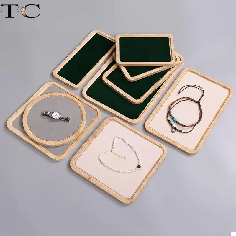 Solid Wood Flannelette Jewelry Tray Necklace Pendant Bracelet Earrings Ring Storage Display Tray
Solid Wood Flannelette Jewelry Tray Necklace Pendant Bracelet Earrings Ring Storage Display Tray