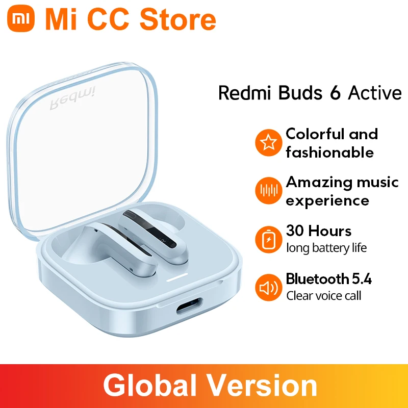 Глобальная версия Xiaomi Redmi Buds 6 Active Большой 14,2-миллиметровый динамический драйвер 30 часов автономной работы Bluetooth 5.4 Чистый голосовой вызов
Глобальная версия Xiaomi Redmi Buds 6 Active Большой 14,2-миллиметровый динамический драйвер 30 часов автономной работы Bluetooth 5.4 Чистый голосовой вызов