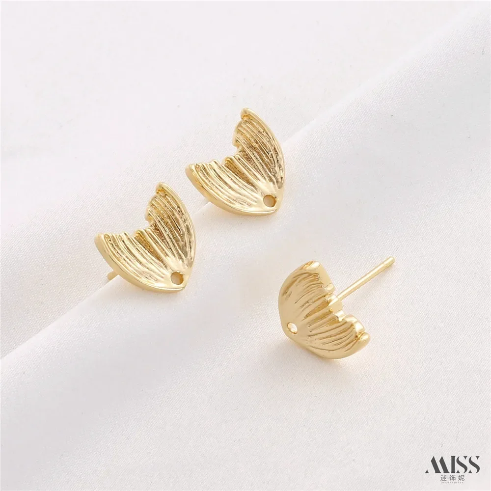 14K Gold-plated 925 Silver Needle with Hanging Ring Fish Tail Earrings DIY Ear Hanging Accessories Materials
14K Gold-plated 925 Silver Needle with Hanging Ring Fish Tail Earrings DIY Ear Hanging Accessories Materials