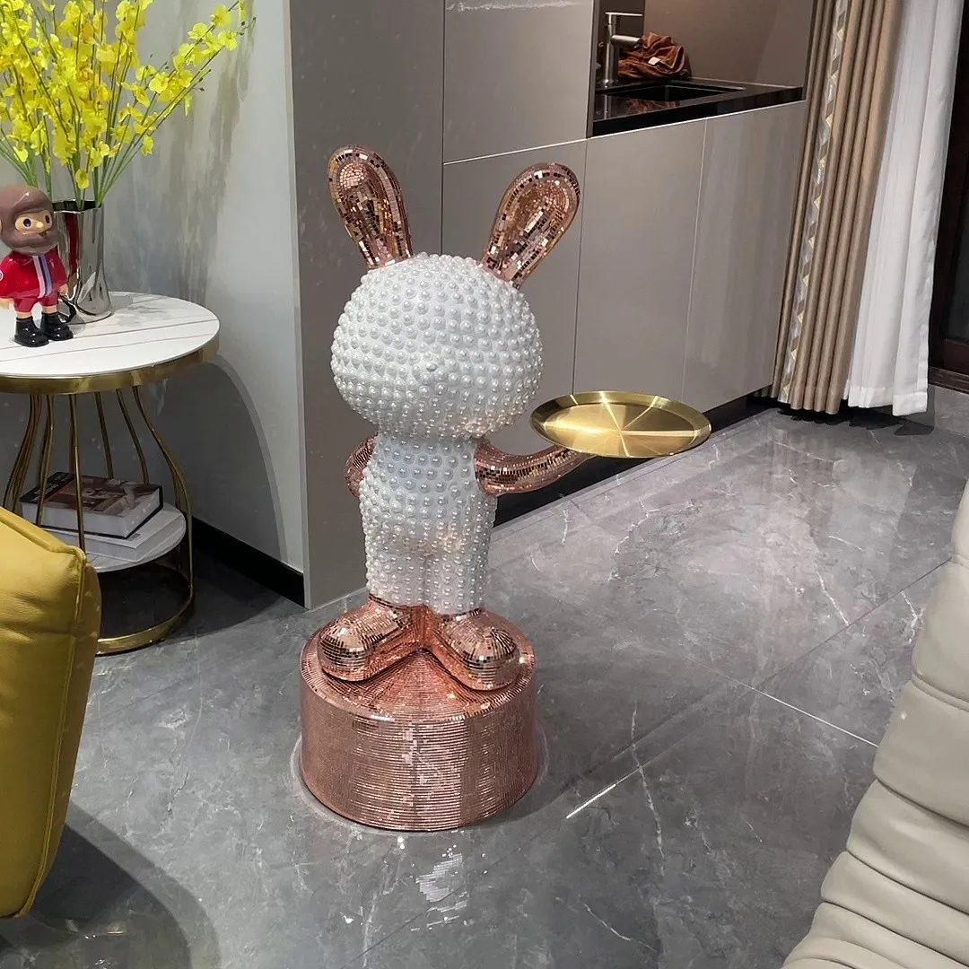 Creative Rabbit Tray Living Room Floor Decoration Piggy Bank Large Ornaments With Small Night Light Luxury Home Decor Figurine
Creative Rabbit Tray Living Room Floor Decoration Piggy Bank Large Ornaments With Small Night Light Luxury Home Decor Figurine