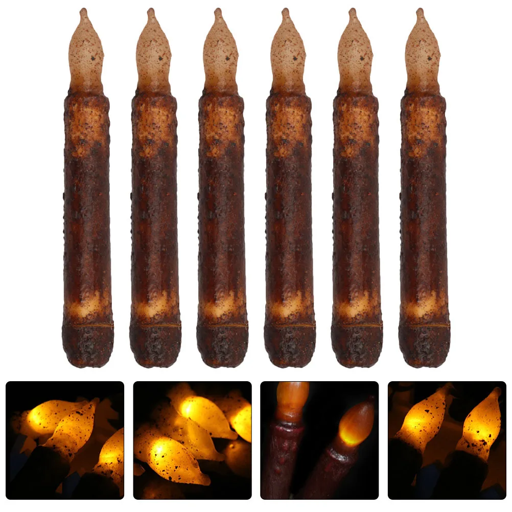 6pcs Led Electronic Lamp Black Decorative Flameless For Wedding Party Christmas Halloween Home Bar Church Decor
6pcs Led Electronic Lamp Black Decorative Flameless For Wedding Party Christmas Halloween Home Bar Church Decor