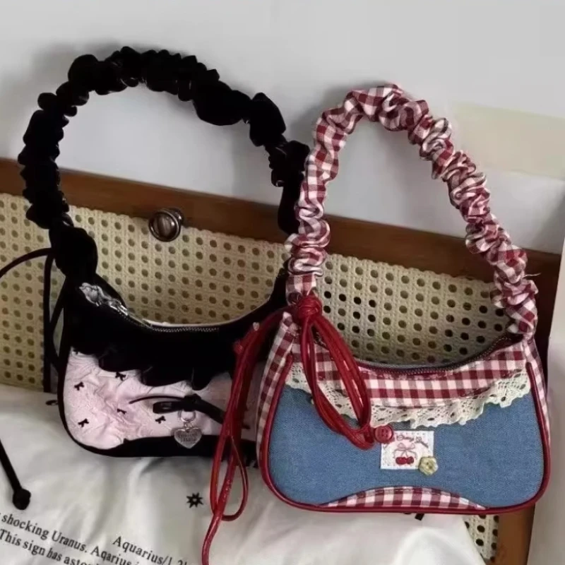 Cute Checkered Handheld Underarm Bag For Women Y2k Fashion Casual Shoulder Bag Sweet Simple Fresh Style Gift For Friends
Cute Checkered Handheld Underarm Bag For Women Y2k Fashion Casual Shoulder Bag Sweet Simple Fresh Style Gift For Friends
