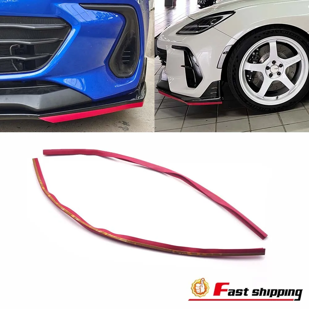Красная клейкая накладка на нижнюю часть переднего бампера в стиле STI для Subaru BRZ 2022-2023 годов
Красная клейкая накладка на нижнюю часть переднего бампера в стиле STI для Subaru BRZ 2022-2023 годов