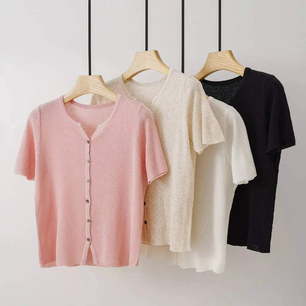 Летний тонкий вязаный кардиган, непрозрачный льняной топ, облегающий ребристый свободный женский модный открытый кардиган
Летний тонкий вязаный кардиган, непрозрачный льняной топ, облегающий ребристый свободный женский модный открытый кардиган