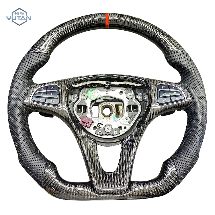 YTcarbon Custom Perforated Leather Car Steering Wheel For C-class /C200/ C260 AMG Carbon Fiber Steering Wheel
YTcarbon Custom Perforated Leather Car Steering Wheel For C-class /C200/ C260 AMG Carbon Fiber Steering Wheel