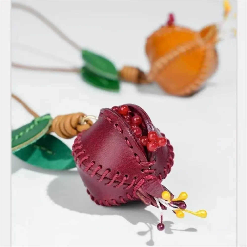 Durable PU Leather 3D Pomegranate Pendant Hanging Ornament Handmade Keychain Lightweight Women Bag Charms Car Interiors
Durable PU Leather 3D Pomegranate Pendant Hanging Ornament Handmade Keychain Lightweight Women Bag Charms Car Interiors