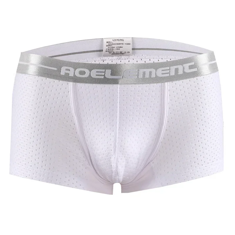 Men's underwear Summer breathable boxers Mesh holes Modal ice silk thin sexy U convex quick drying boxers
Men's underwear Summer breathable boxers Mesh holes Modal ice silk thin sexy U convex quick drying boxers