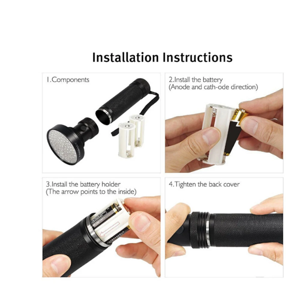 High-Power 51 Flashlight 395Nm Blacklight for Spotting Pet Stains Fake Currency on Surfaces Authenticates Ids
High-Power 51 Flashlight 395Nm Blacklight for Spotting Pet Stains Fake Currency on Surfaces Authenticates Ids