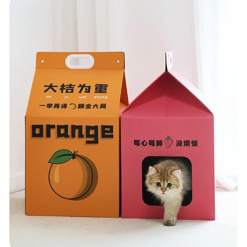 Milk box cat claw board corrugated cardboard box cat nest cat claw board closed cat cardboard box cat toy pet furniture supplies
Milk box cat claw board corrugated cardboard box cat nest cat claw board closed cat cardboard box cat toy pet furniture supplies