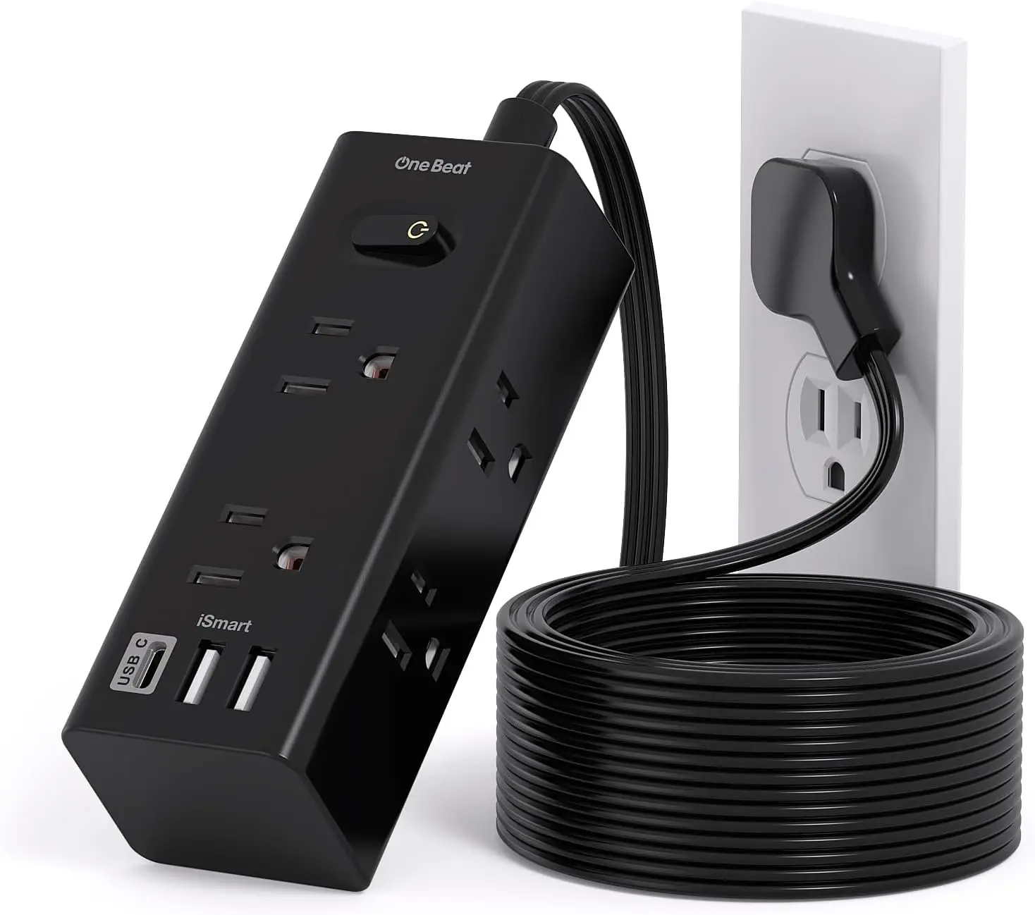10Ft Extension Cord with Multiple Outlets, Flat Plug Power Strip Surge Protector, 6 Outlet 3 USB Ports for Dorm Room Essentials
10Ft Extension Cord with Multiple Outlets, Flat Plug Power Strip Surge Protector, 6 Outlet 3 USB Ports for Dorm Room Essentials