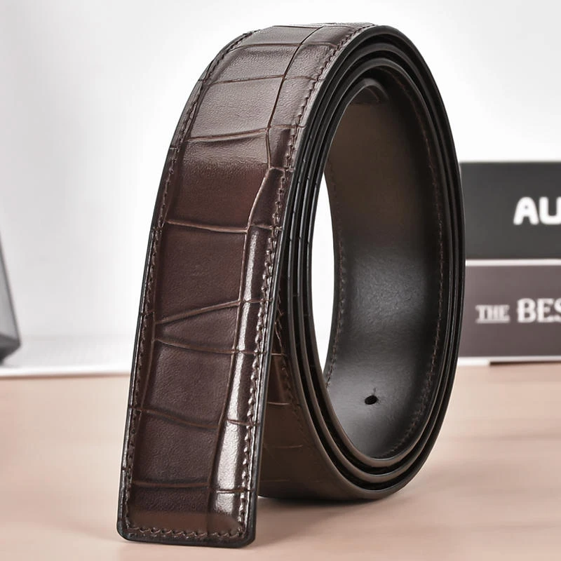 Men's belt headless belt high-end pure cowhide single piece headless pants belt needle buckle male belt
Men's belt headless belt high-end pure cowhide single piece headless pants belt needle buckle male belt