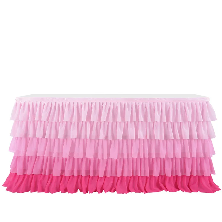 Surround Deco Mariage Chiffon Table Skirt Birthday Party Tutu Gauze Table Skirt Wedding Decoration Pleated Blocked Table
Surround Deco Mariage Chiffon Table Skirt Birthday Party Tutu Gauze Table Skirt Wedding Decoration Pleated Blocked Table