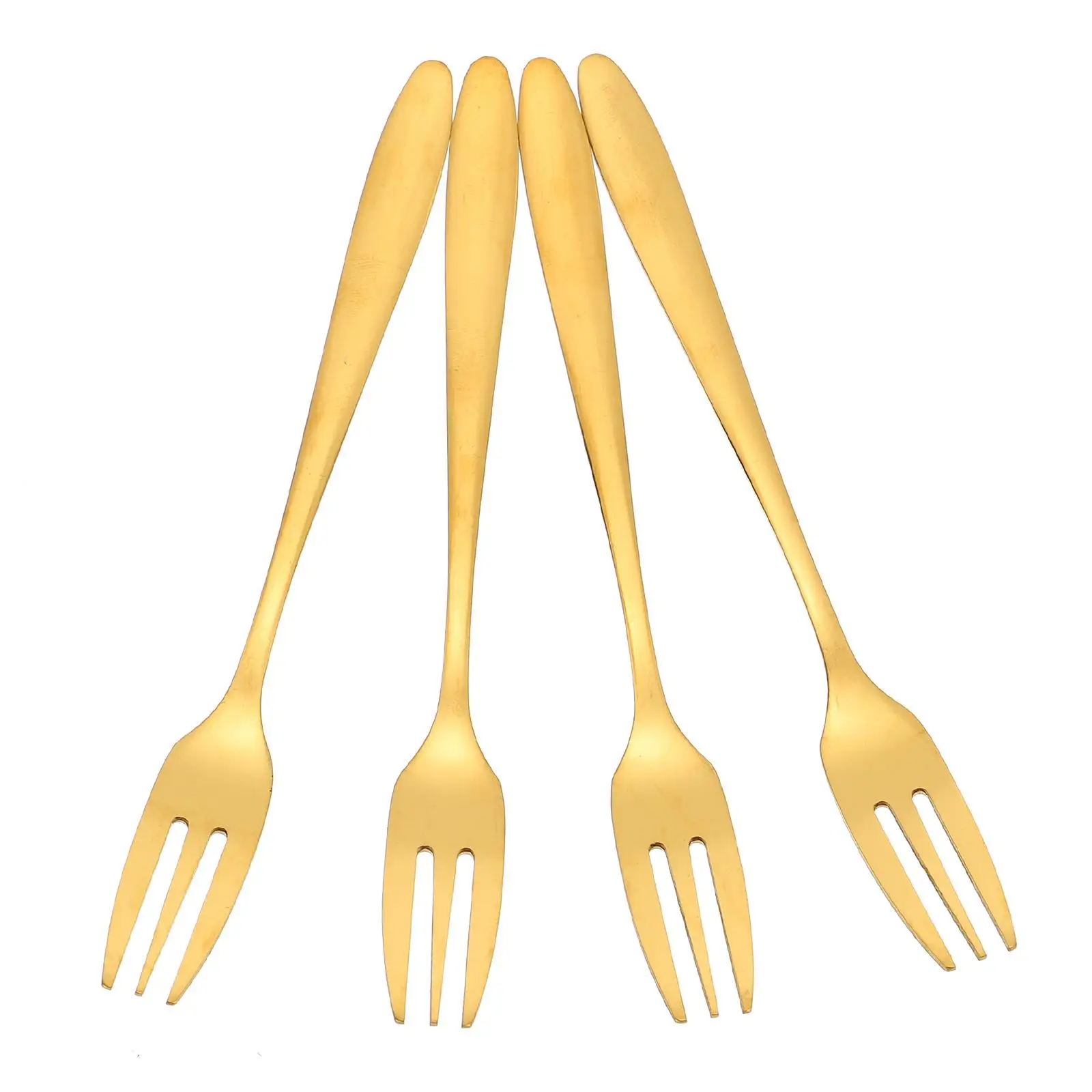 4Pcs Cake Forks Stainless Steel Fruit Forks Tableware Silverware Golden Kitchen Gadgets Non Rust Three Design
4Pcs Cake Forks Stainless Steel Fruit Forks Tableware Silverware Golden Kitchen Gadgets Non Rust Three Design