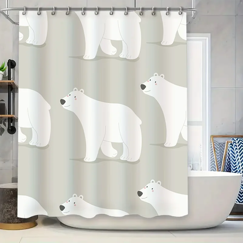 White Polar Bear Print Shower Curtain Waterproof Bath Mat Rug Decoration Home Decor Bathroom Accessories Set Multicolor 180x240c
White Polar Bear Print Shower Curtain Waterproof Bath Mat Rug Decoration Home Decor Bathroom Accessories Set Multicolor 180x240c
