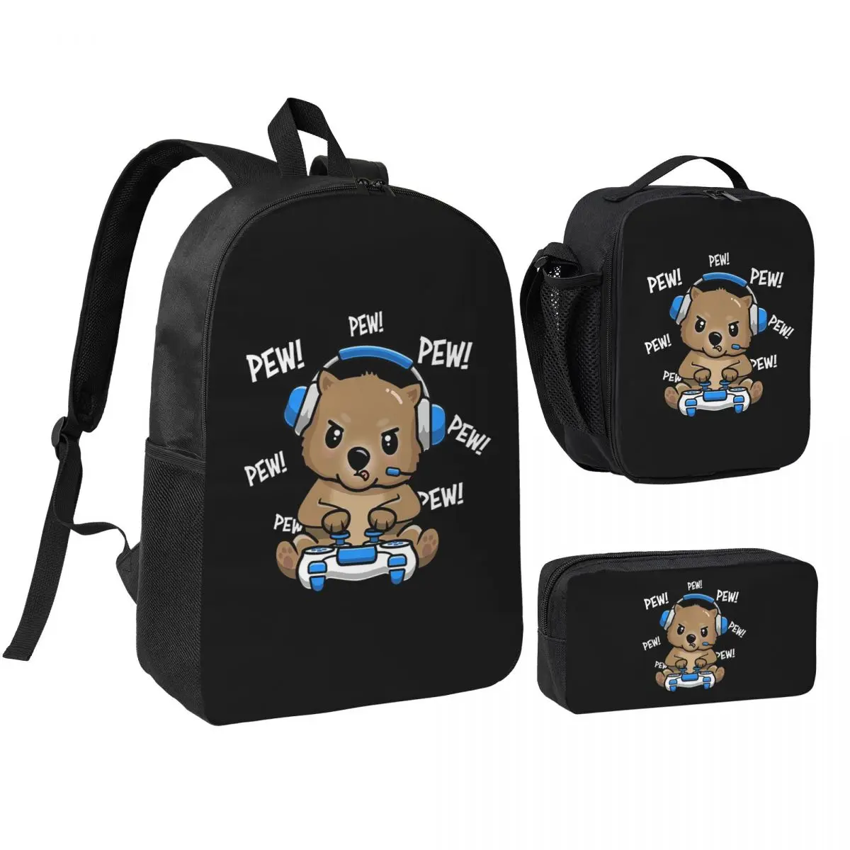 Wombat 3 Backpack Student Boys Girls BookBag School Bag Computer Shoulder Bags 3ps Insulated Lunch Bag Pencil Case
Wombat 3 Backpack Student Boys Girls BookBag School Bag Computer Shoulder Bags 3ps Insulated Lunch Bag Pencil Case