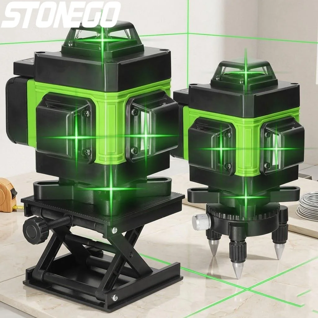 High Precision Automatic Green Laser Level 8 Line 12 Line 16 Line Wall Floor Leveling Tool for Construction Measurement