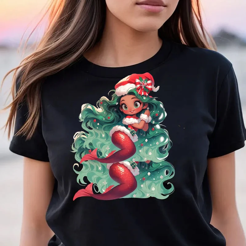 Black Girls Mermaid Princess Graphic Tshirt Summer Short Sleeves Tops Women Casual Streetwear T-shirt Fashion Harajuku Clothes
Black Girls Mermaid Princess Graphic Tshirt Summer Short Sleeves Tops Women Casual Streetwear T-shirt Fashion Harajuku Clothes