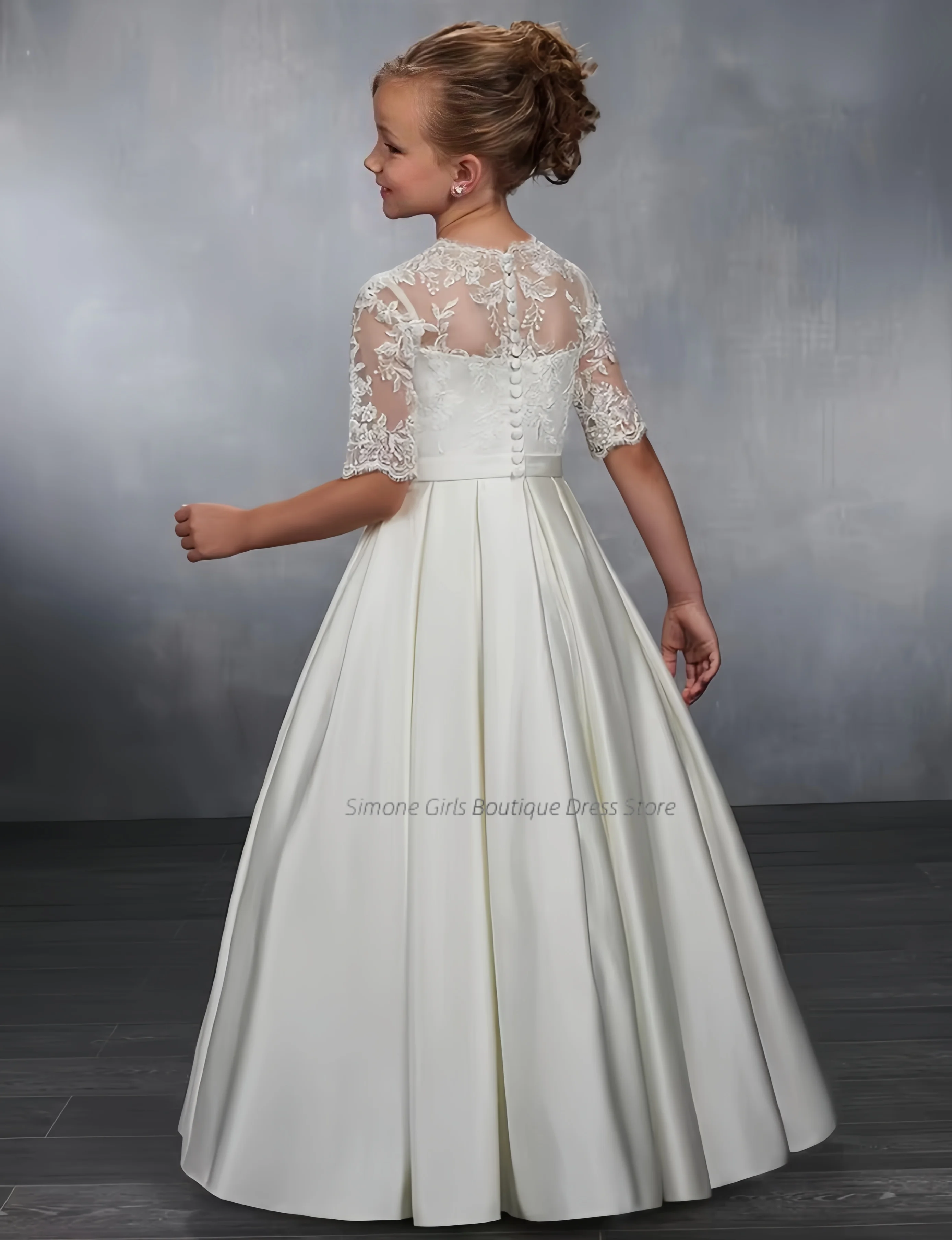 New Arrivals Princess Lace Appliques Ball Gowns Flower Girl Dress Pageant Gowns For Weddings First Communion Dresses For Girls
New Arrivals Princess Lace Appliques Ball Gowns Flower Girl Dress Pageant Gowns For Weddings First Communion Dresses For Girls