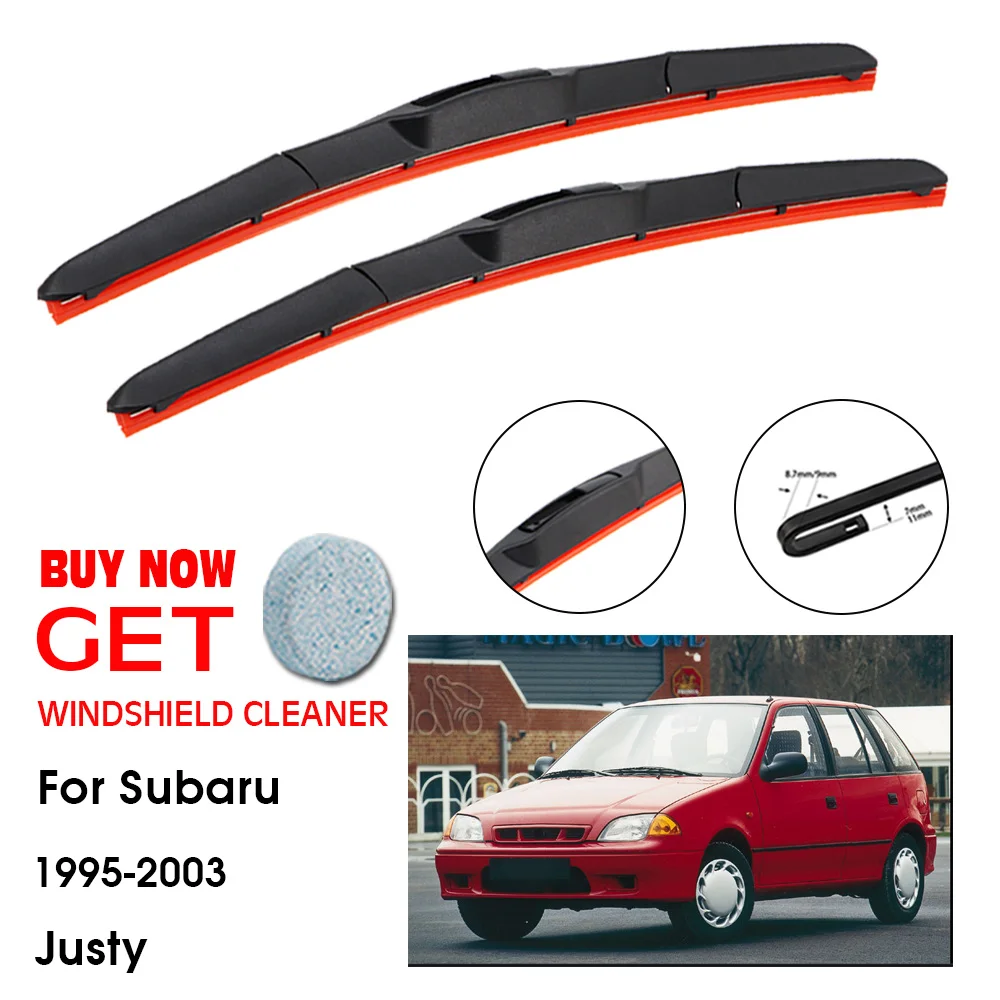 Car Wiper For Subaru Justy 21"+18" 1995-2003 Front Window Washer Windscreen Windshield Silica Gel Wipers Blades Accessories
Car Wiper For Subaru Justy 21"+18" 1995-2003 Front Window Washer Windscreen Windshield Silica Gel Wipers Blades Accessories