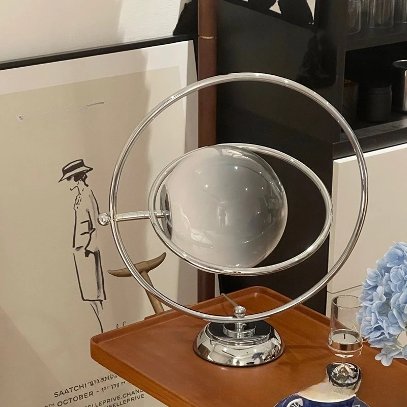 Medieval rotating art desk lamp retro glass moon living room bedroom bedside lamp
Medieval rotating art desk lamp retro glass moon living room bedroom bedside lamp