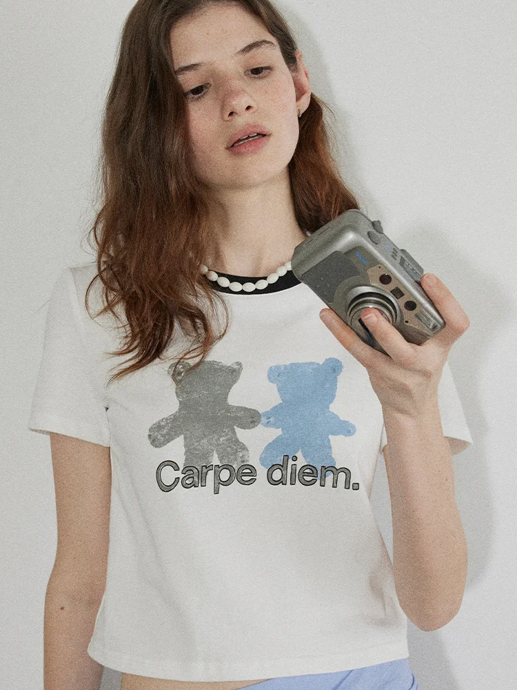 Женская футболка Lofi Choose Summer Loose Fit с принтом медведя, модный дизайн, повседневная, универсальная, с цветными блоками, топ
Женская футболка Lofi Choose Summer Loose Fit с принтом медведя, модный дизайн, повседневная, универсальная, с цветными блоками, топ