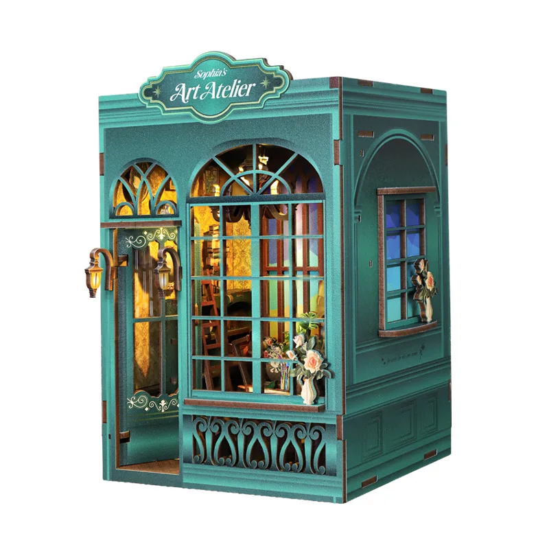 DIY Wooden Sophia's Art Atelier Casa Miniature Model Kits With Furniture LED Lights Dollhouse for Friends Birthday Gifts
DIY Wooden Sophia's Art Atelier Casa Miniature Model Kits With Furniture LED Lights Dollhouse for Friends Birthday Gifts