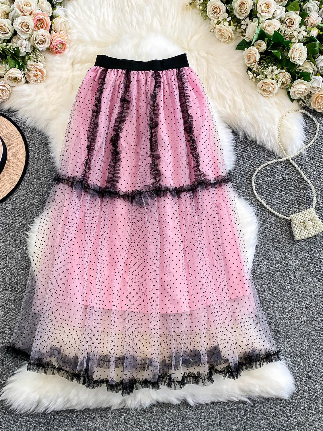 Sweet Polka Dot Fairy T f Юбка с кружевной отделкой Высокая талия Утягивающая длина миди Женская модная анти-шаровая повседневная одежда A-L...
Sweet Polka Dot Fairy T f Юбка с кружевной отделкой Высокая талия Утягивающая длина миди Женская модная анти-шаровая повседневная одежда A-L...