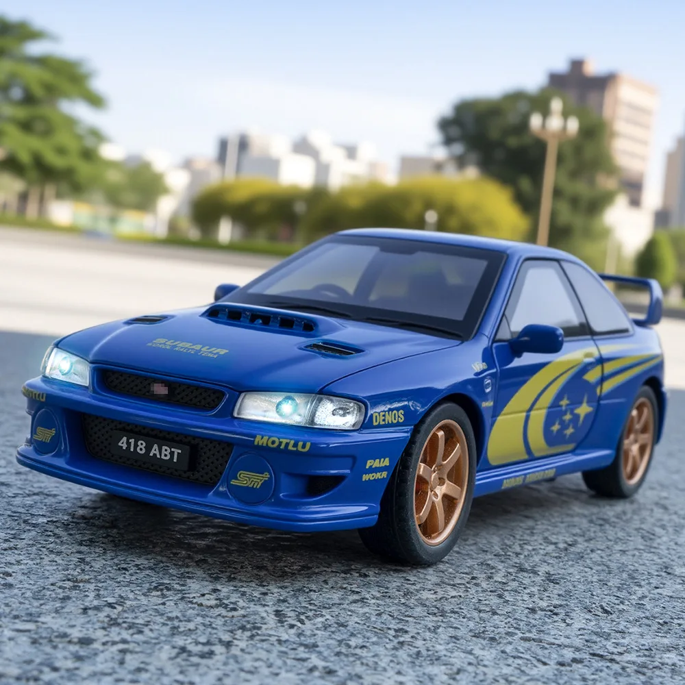 1:32 Impreza WRX STI Model Toy Sports Cars Alloy Diecast Miniature Supercars Sound Light Doors Opened Pull Back for Kids Gifts
1:32 Impreza WRX STI Model Toy Sports Cars Alloy Diecast Miniature Supercars Sound Light Doors Opened Pull Back for Kids Gifts