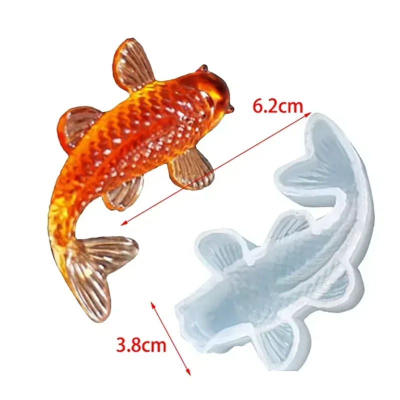 1 шт., силиконовая форма, кристаллическая капля, клей, форма для золотой рыбки, форма для удачи кои, трехмерная маленькая зеркальная форма для торта с карпом
1 шт., силиконовая форма, кристаллическая капля, клей, форма для золотой рыбки, форма для удачи кои, трехмерная маленькая зеркальная форма для торта с карпом