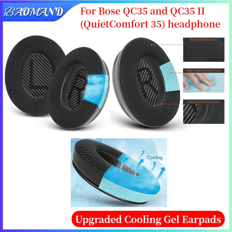 Cooling-Gel Replacement Earpads for Bose QC35 and QC35 II (QuietComfort 35) Gaming Headphones
Cooling-Gel Replacement Earpads for Bose QC35 and QC35 II (QuietComfort 35) Gaming Headphones
