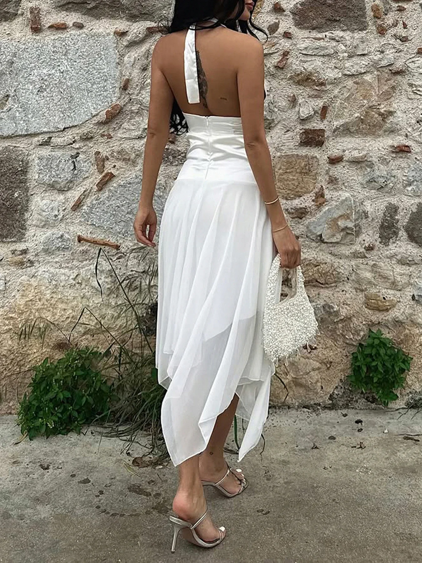 Fashion Solid Sweet Simple Elegant Women Dresses Summer French Chic Slim Fit Ruched Halter Dresses
Fashion Solid Sweet Simple Elegant Women Dresses Summer French Chic Slim Fit Ruched Halter Dresses