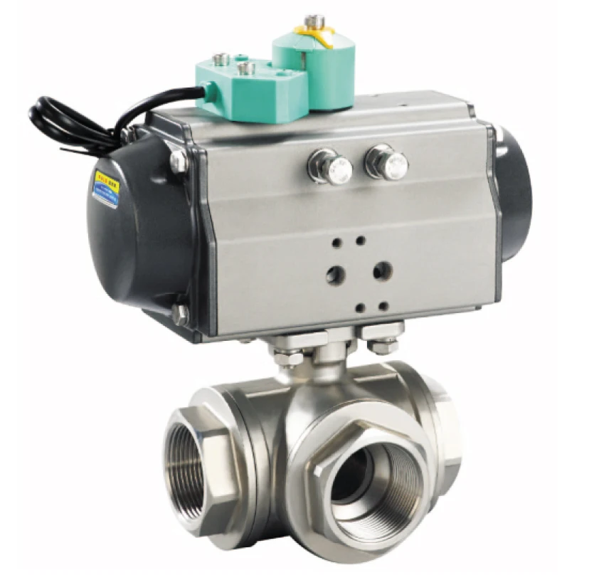 Dn50 Stainless Steel Pneumatic 3-Way Ball Valve with Good Thread OEM Customizable
Dn50 Stainless Steel Pneumatic 3-Way Ball Valve with Good Thread OEM Customizable