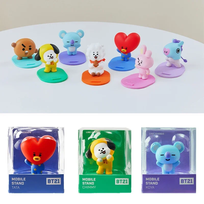 Line Friends оригинальный мультфильм Bt21 аниме подставка для телефона Милая Koya Rj ТАТА модель настольная подставка для телефона подарок игрушка
Line Friends оригинальный мультфильм Bt21 аниме подставка для телефона Милая Koya Rj ТАТА модель настольная подставка для телефона подарок игрушка