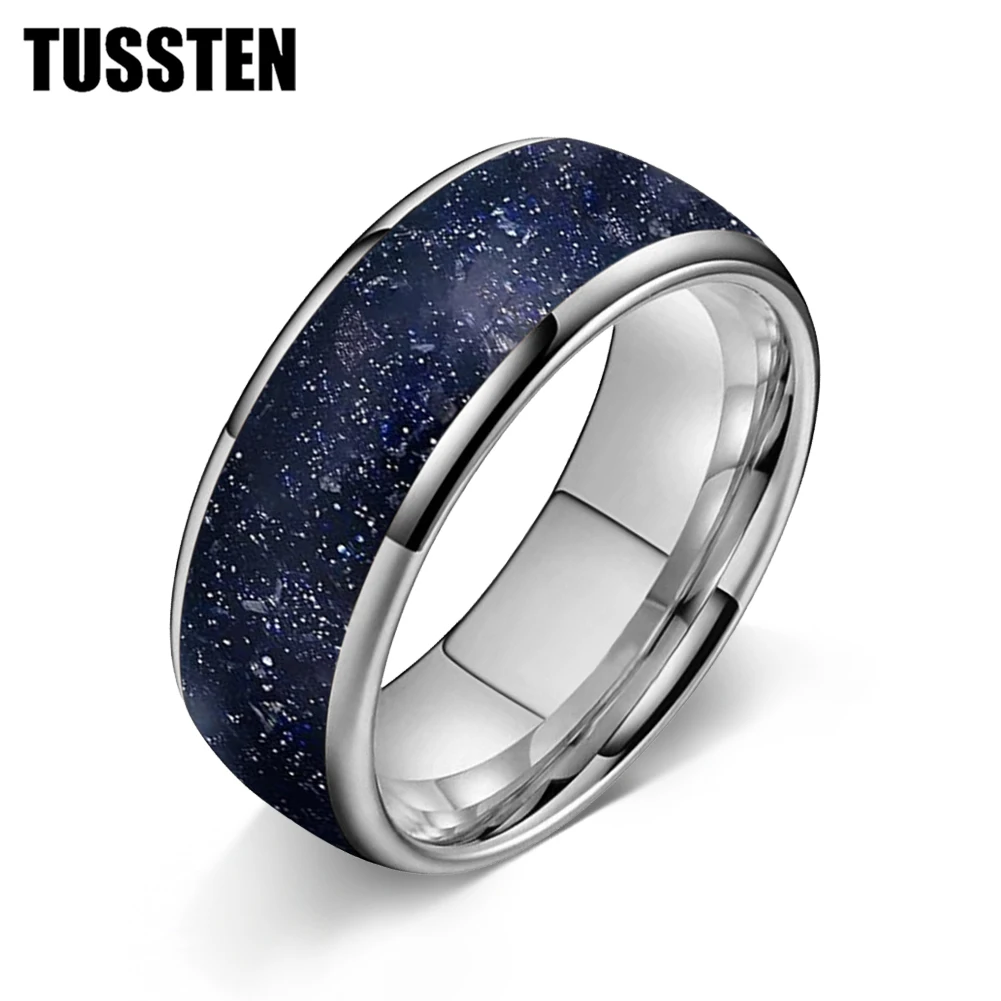 Кольцо TUSSTEN 6/8 мм с синим песчаником, свадебное кольцо из вольфрама для мужчин и женщин, подарок на годовщину - кольцо Galaxy Comfort Fit
Кольцо TUSSTEN 6/8 мм с синим песчаником, свадебное кольцо из вольфрама для мужчин и женщин, подарок на годовщину - кольцо Galaxy Comfort Fit